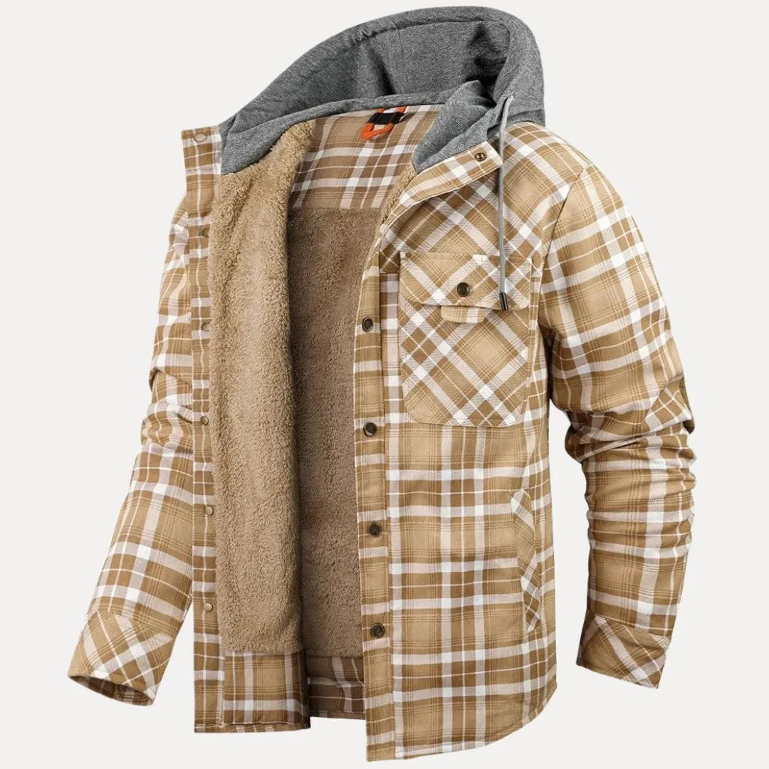 EB | Sherpa-Gefütterte Kariertes Gepolsterten Jacke