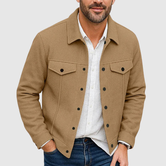 EB | Look Button-Up Kunstlederjacke