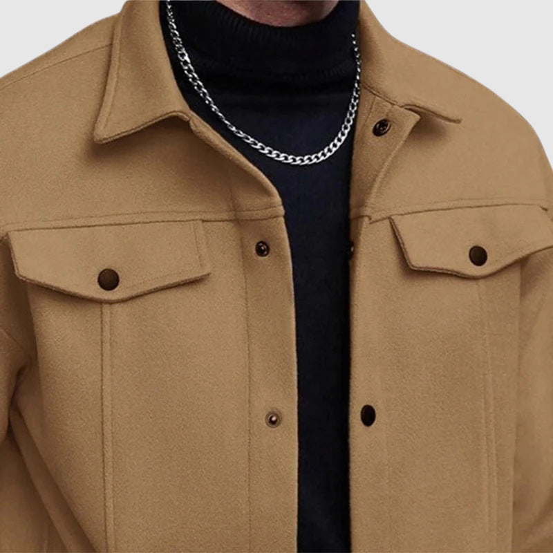 EB | Look Button-Up Kunstlederjacke