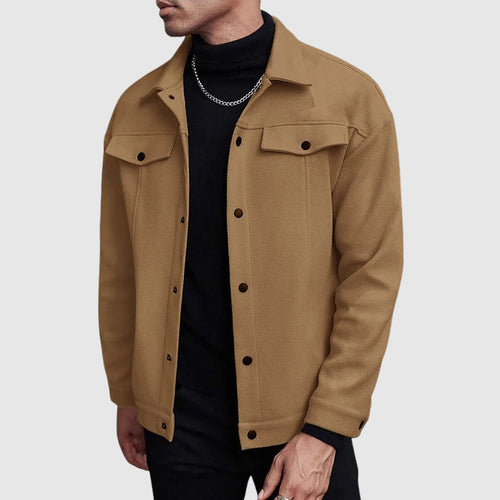 EB | Look Button-Up Kunstlederjacke