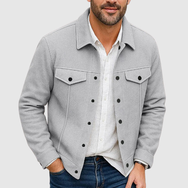 EB | Look Button-Up Kunstlederjacke
