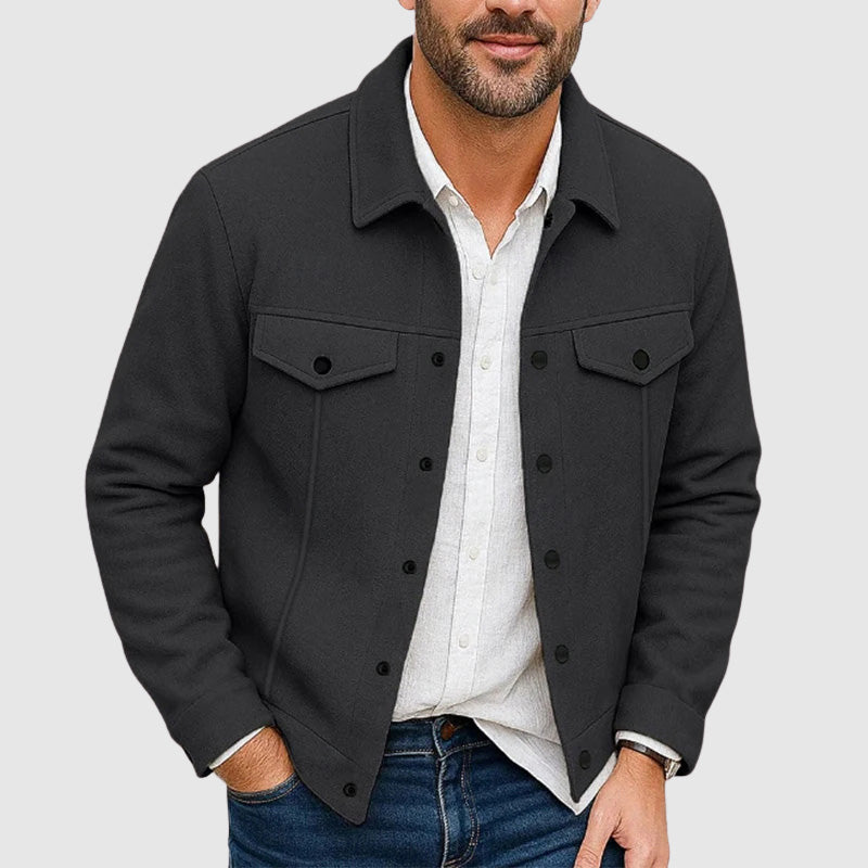 EB | Look Button-Up Kunstlederjacke