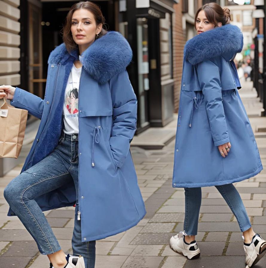Damen Winterparka mit Wasserdichtem Material & Kapuze | EB