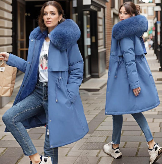 Damen Winterparka mit Wasserdichtem Material & Kapuze | EB
