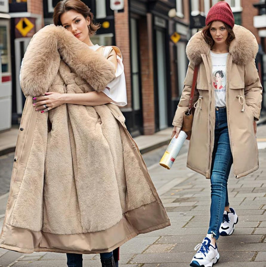 Damen Winterparka mit Wasserdichtem Material & Kapuze | EB