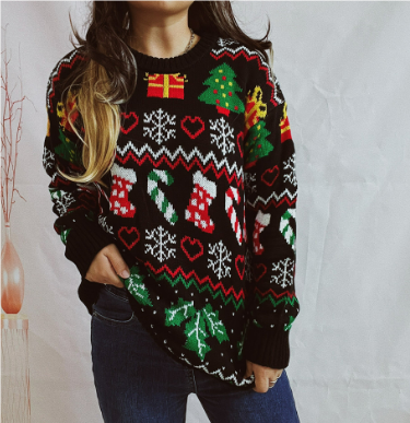 EB | Christmas Pullover Damen Strickfehler Weihnachts-Pullover