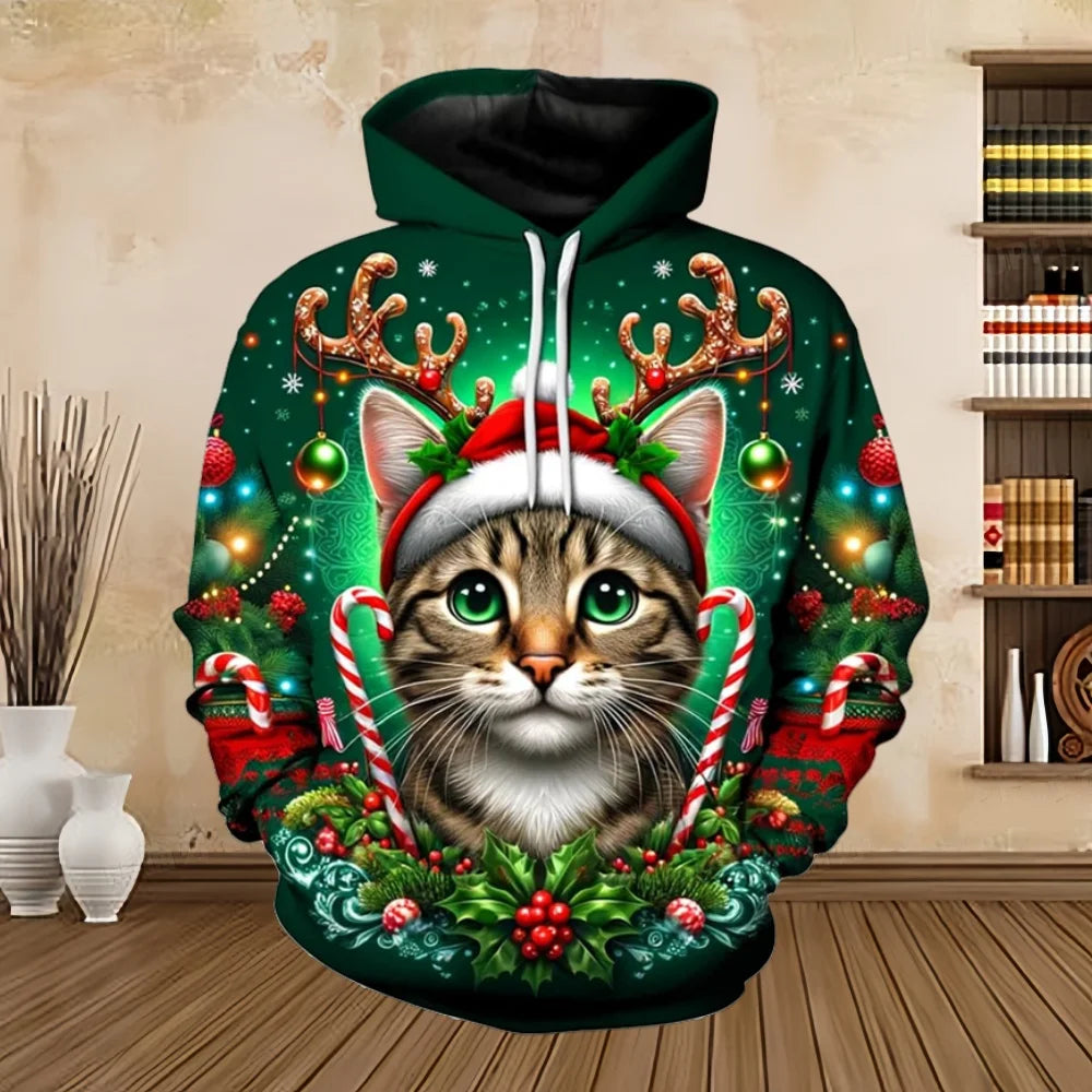 EB | Weihnachtspullover mit Druck - Bequemes & stilvolles Sweatshirt für die Feiertage