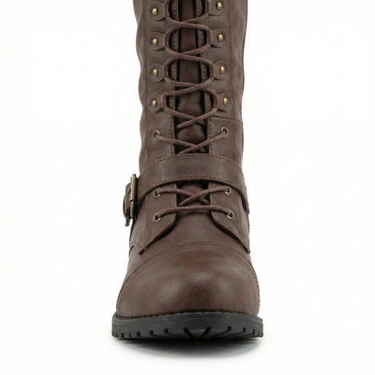 EB | Retro-Schnürstiefel mit Schnalle