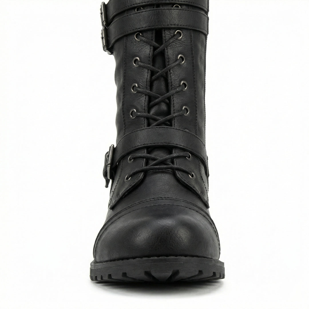EB | Retro-Schnürstiefel mit Schnalle