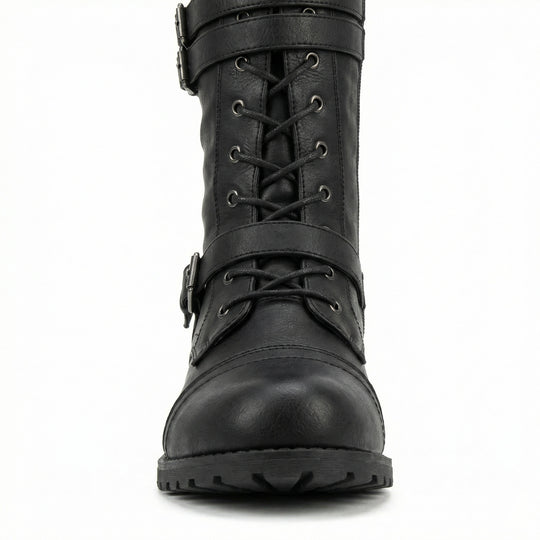 EB | Retro-Schnürstiefel mit Schnalle