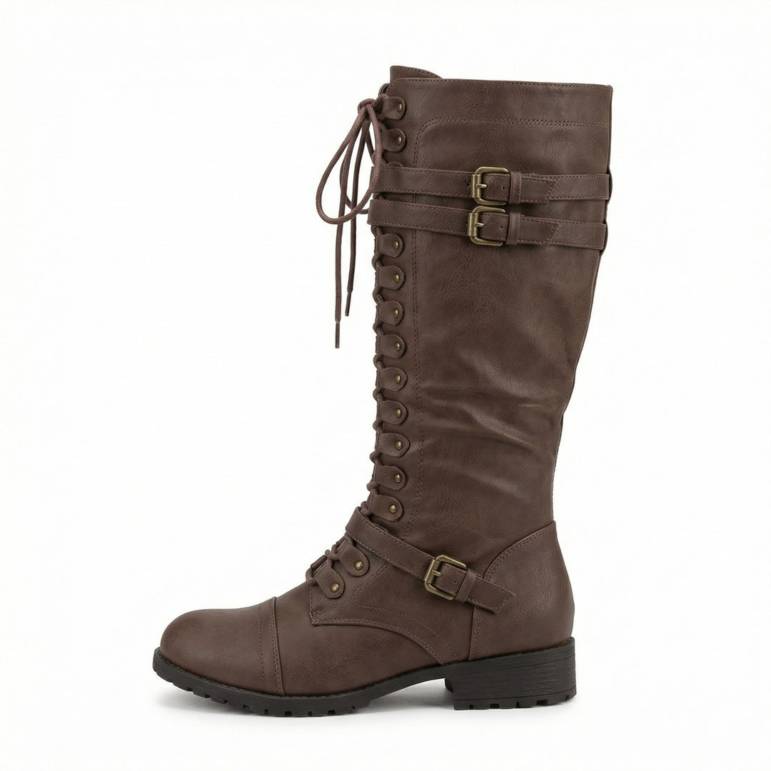 EB | Retro-Schnürstiefel mit Schnalle