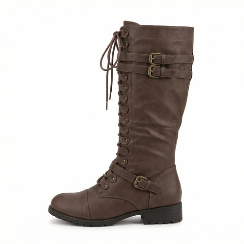 EB | Retro-Schnürstiefel mit Schnalle