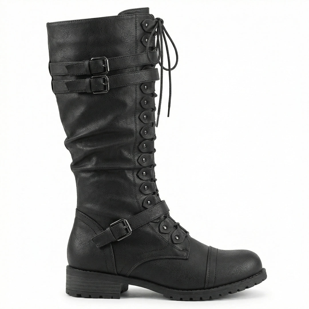 EB | Retro-Schnürstiefel mit Schnalle