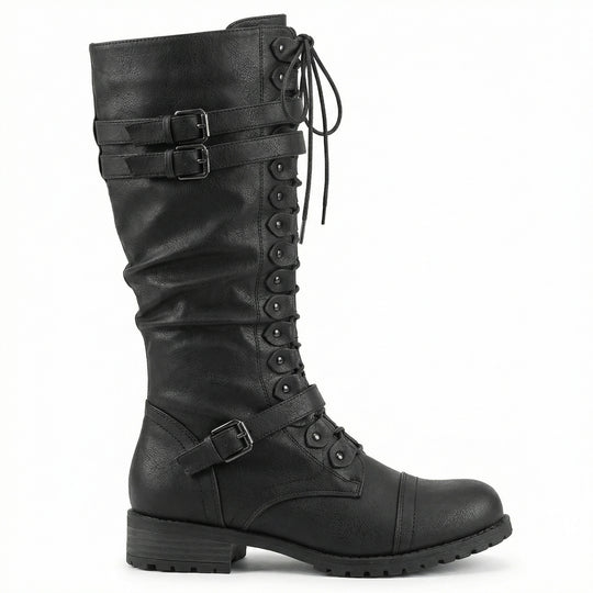 EB | Retro-Schnürstiefel mit Schnalle