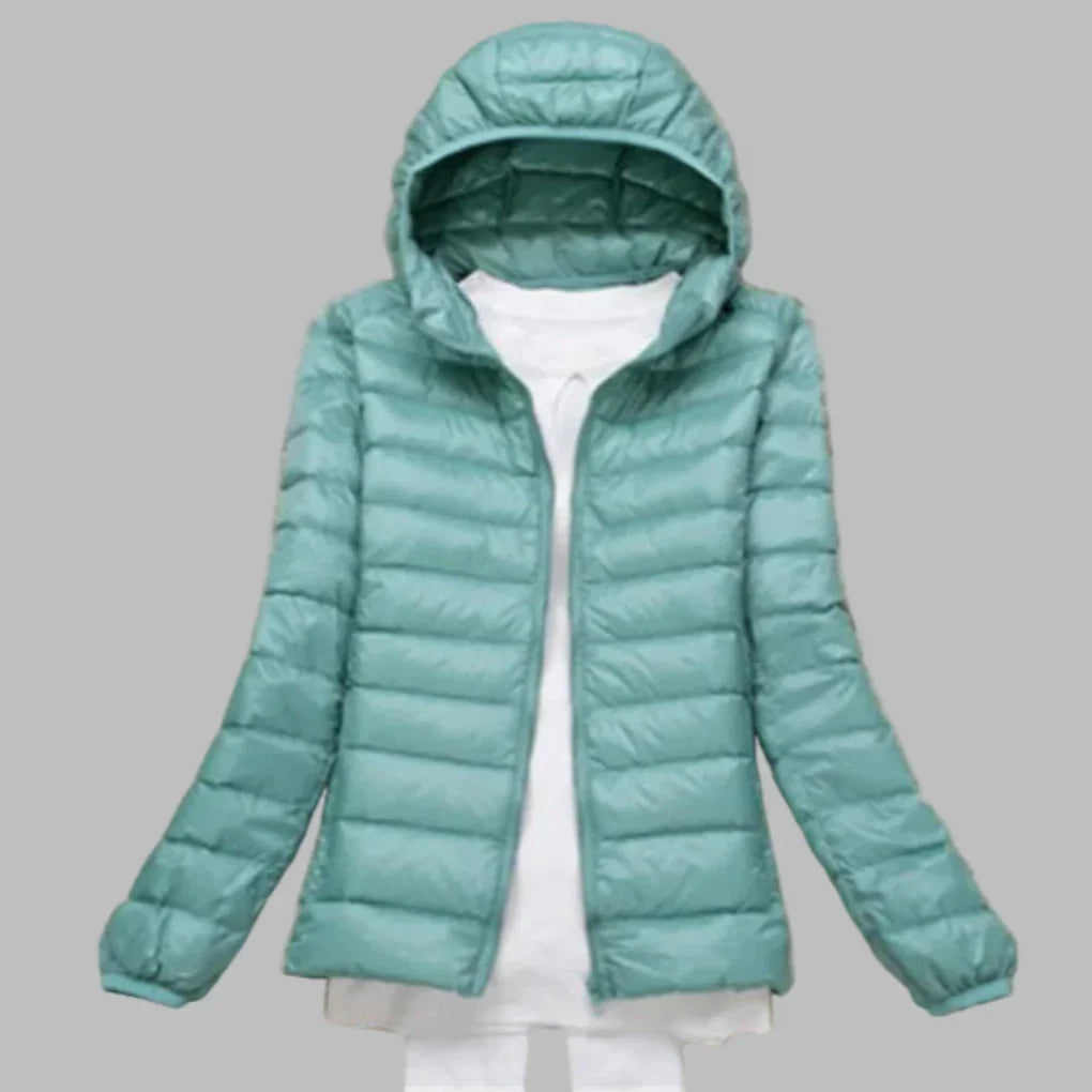 EB | Ultraleichte, Faltbare Daunenjacke mit Kapuze für Damen