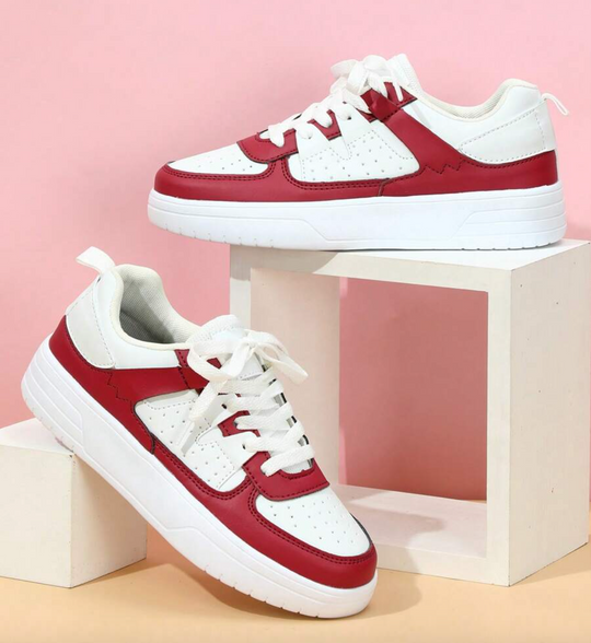 Damen Sneakers Leopard Muster Trendy EB