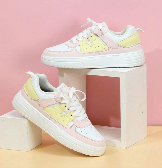 Damen Sneakers Leopard Muster Trendy EB