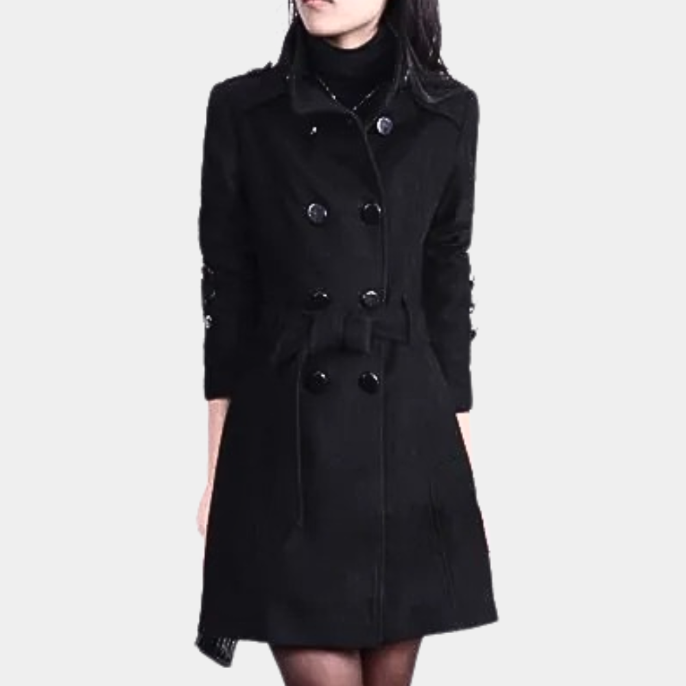 EB | Eleganter Wintergürtel-Mantel für Damen