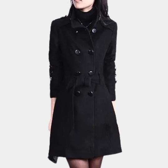 EB | Eleganter Wintergürtel-Mantel für Damen