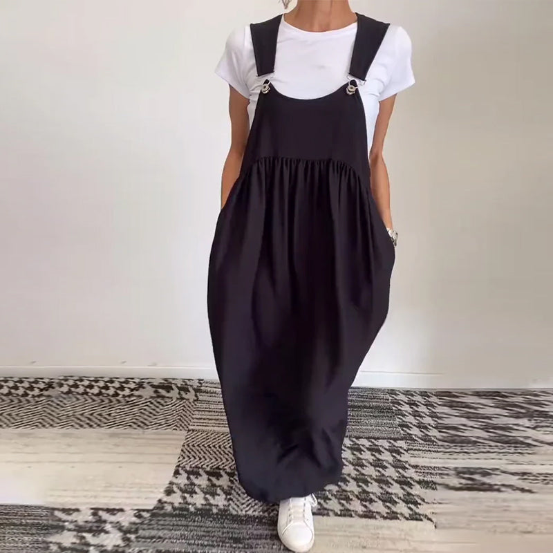 EB | Kleid Lässig Einfarbig Hosenträger