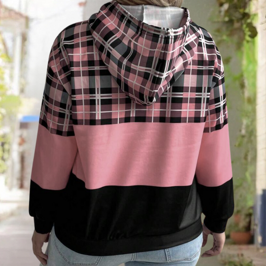 EB | Moderne Farbblock-Hoodie für Frauen Perfekt für den Herbst