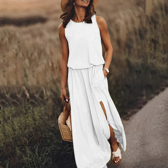 Elegantes farbenfrohes Kleid