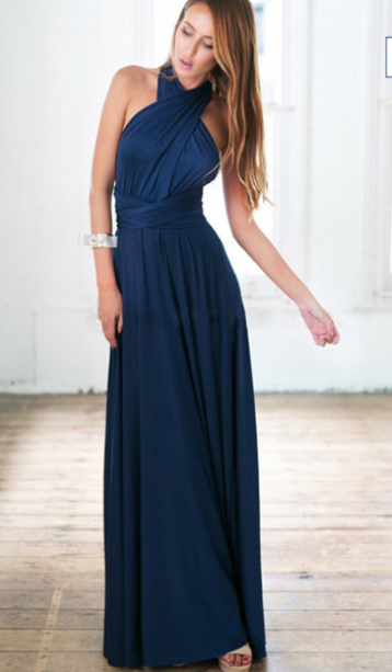 Damen Multiway Wickelkleid mit 50+ Tragevarianten & Elastischem Stoff | EB