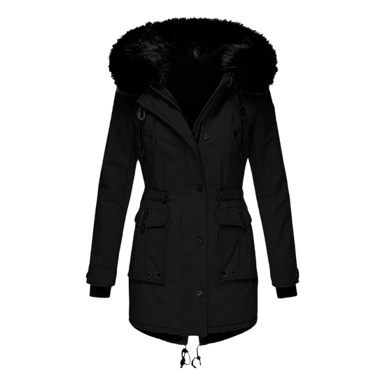 EB | Warme Winterjacke mit Kapuze für Damen
