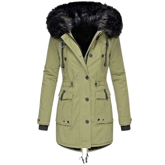 EB | Warme Winterjacke mit Kapuze für Damen
