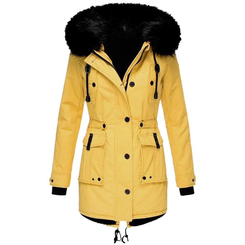 EB | Warme Winterjacke mit Kapuze für Damen