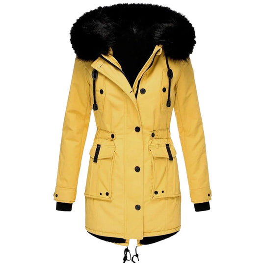 EB | Warme Winterjacke mit Kapuze für Damen
