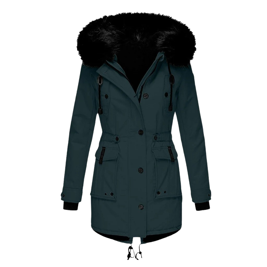 EB | Warme Winterjacke mit Kapuze für Damen