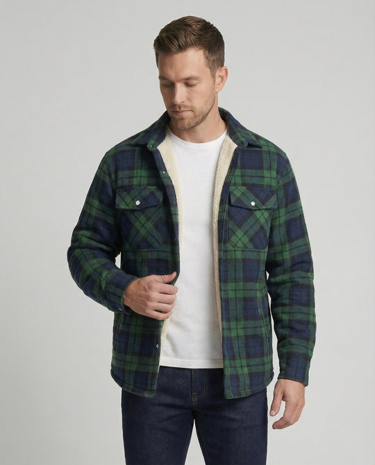 EB | Fleecegefütterte Karierte Jacke