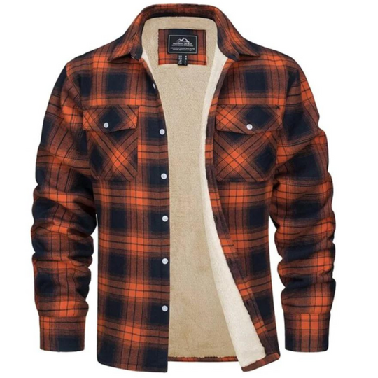 EB | Zeitlose Herrenjacke im karierten Trucker-Design