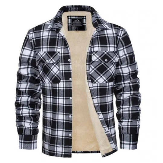 EB | Zeitlose Herrenjacke im karierten Trucker-Design