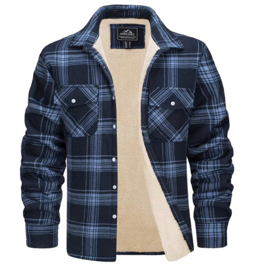 EB | Zeitlose Herrenjacke im karierten Trucker-Design