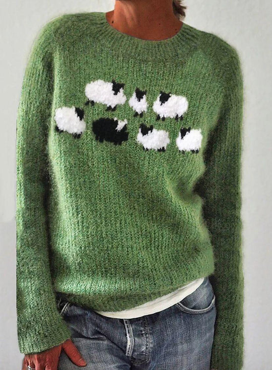 EB | Langärmeliger Pullover mit Aufdruck