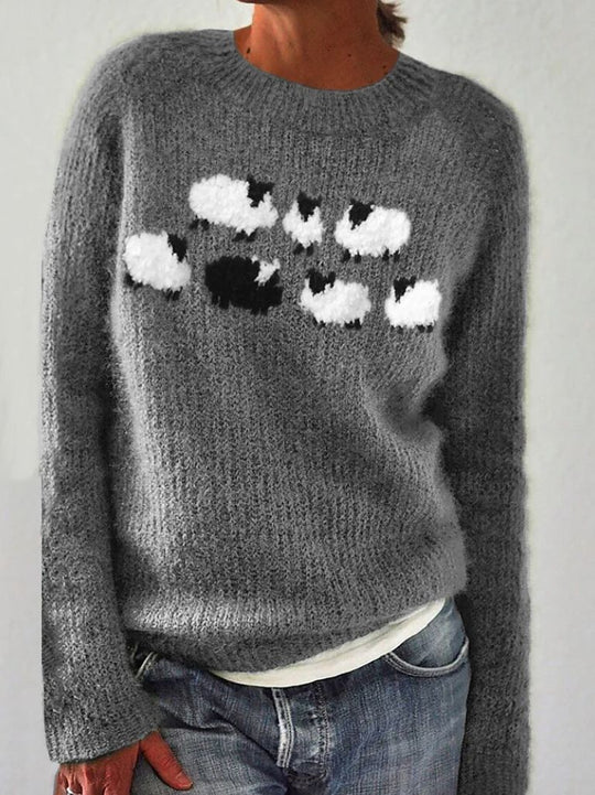EB | Langärmeliger Pullover mit Aufdruck