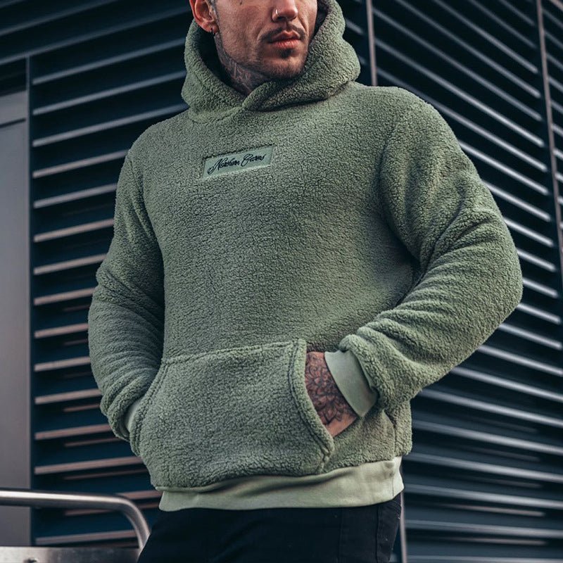 EB | Männer Fleece Lässig Schnitt Tasche Weich und Warm