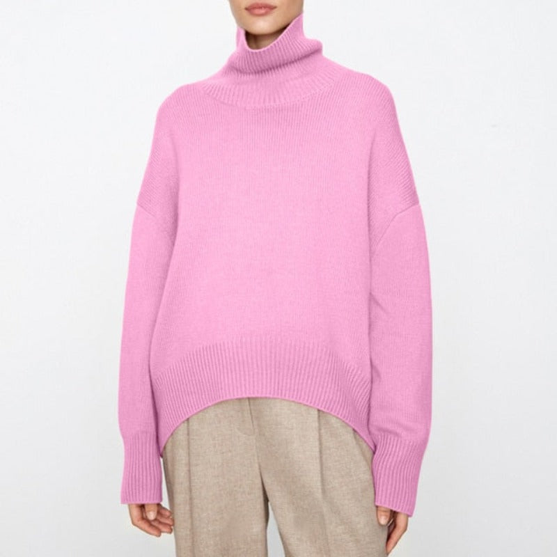 EB - Weit geschnittener warmer Rollkragenpullover