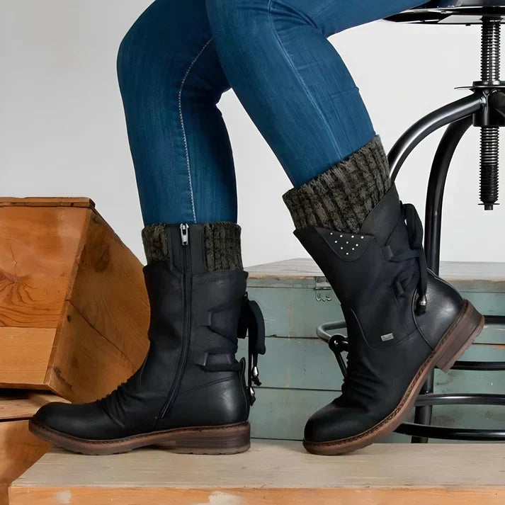EB | Elegante Leder Stiefeletten