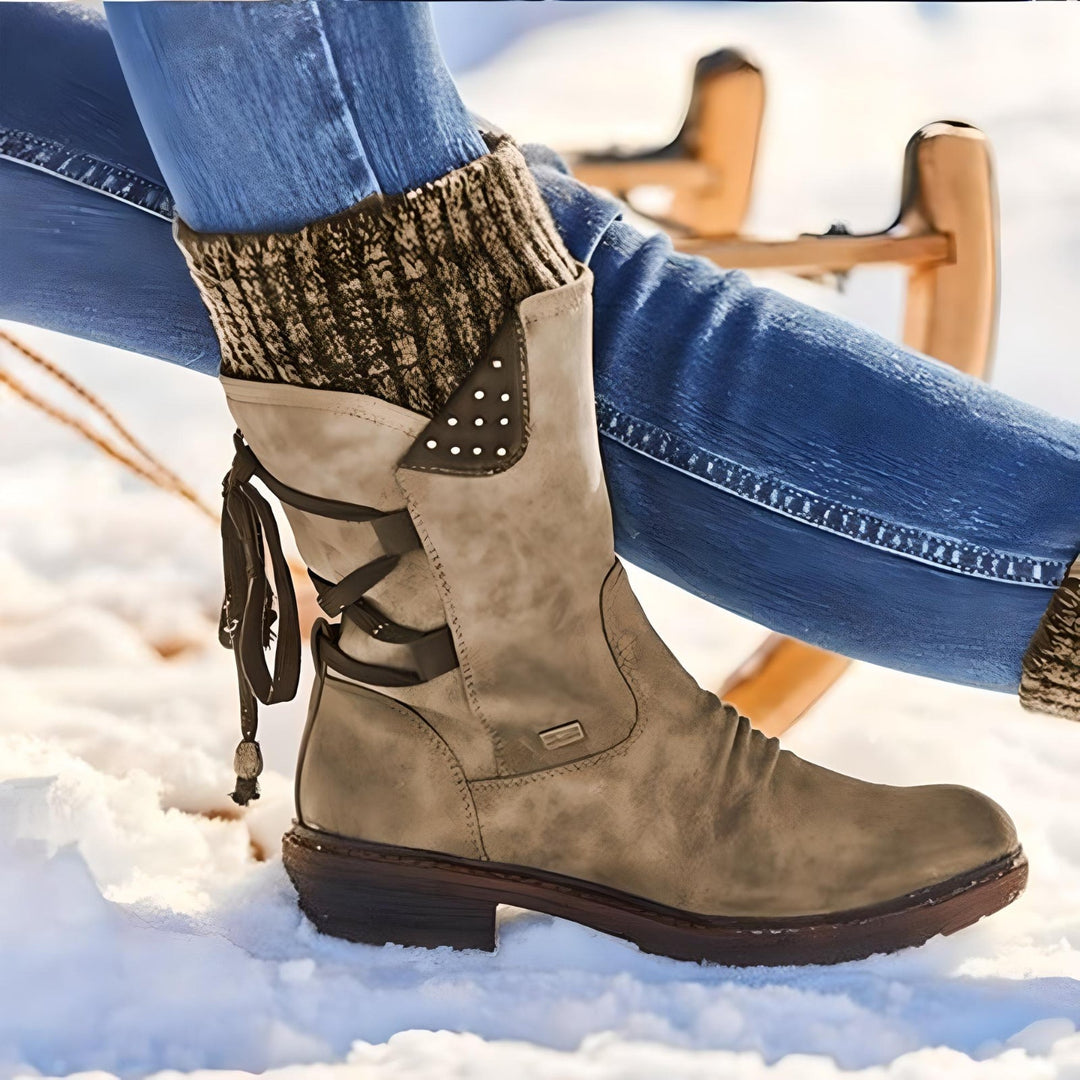 EB | Winterschuhe Schneestiefel mit Schnürsenkel