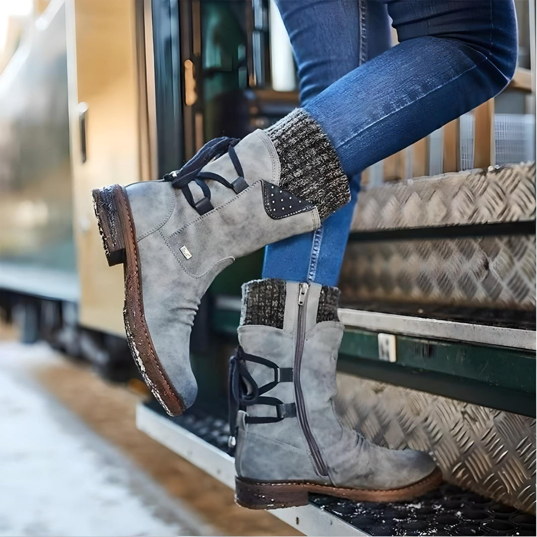 EB | Winterschuhe Schneestiefel mit Schnürsenkel