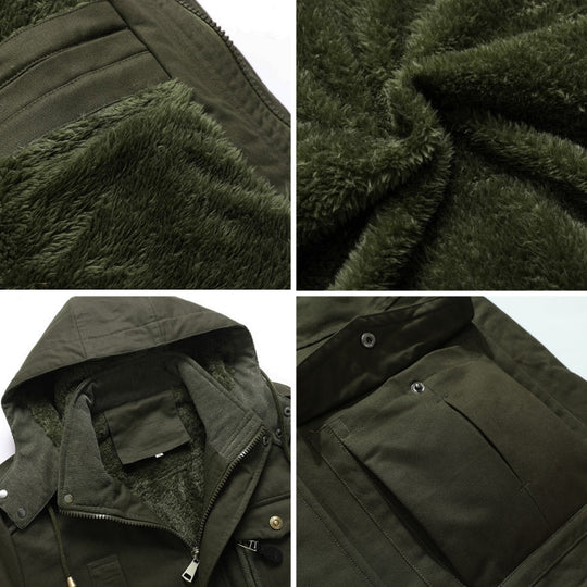 EB | Taktische Baumwollmischjacke Strapazierfähige Warme Outdoorjacke