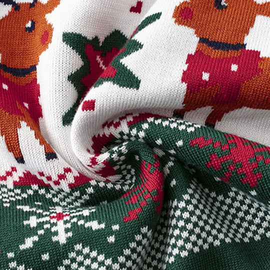 EB | Kinder-Pullover mit Hirschdruck - Weicher & warmer gestrickter Pullover für Jungen und Mädchen