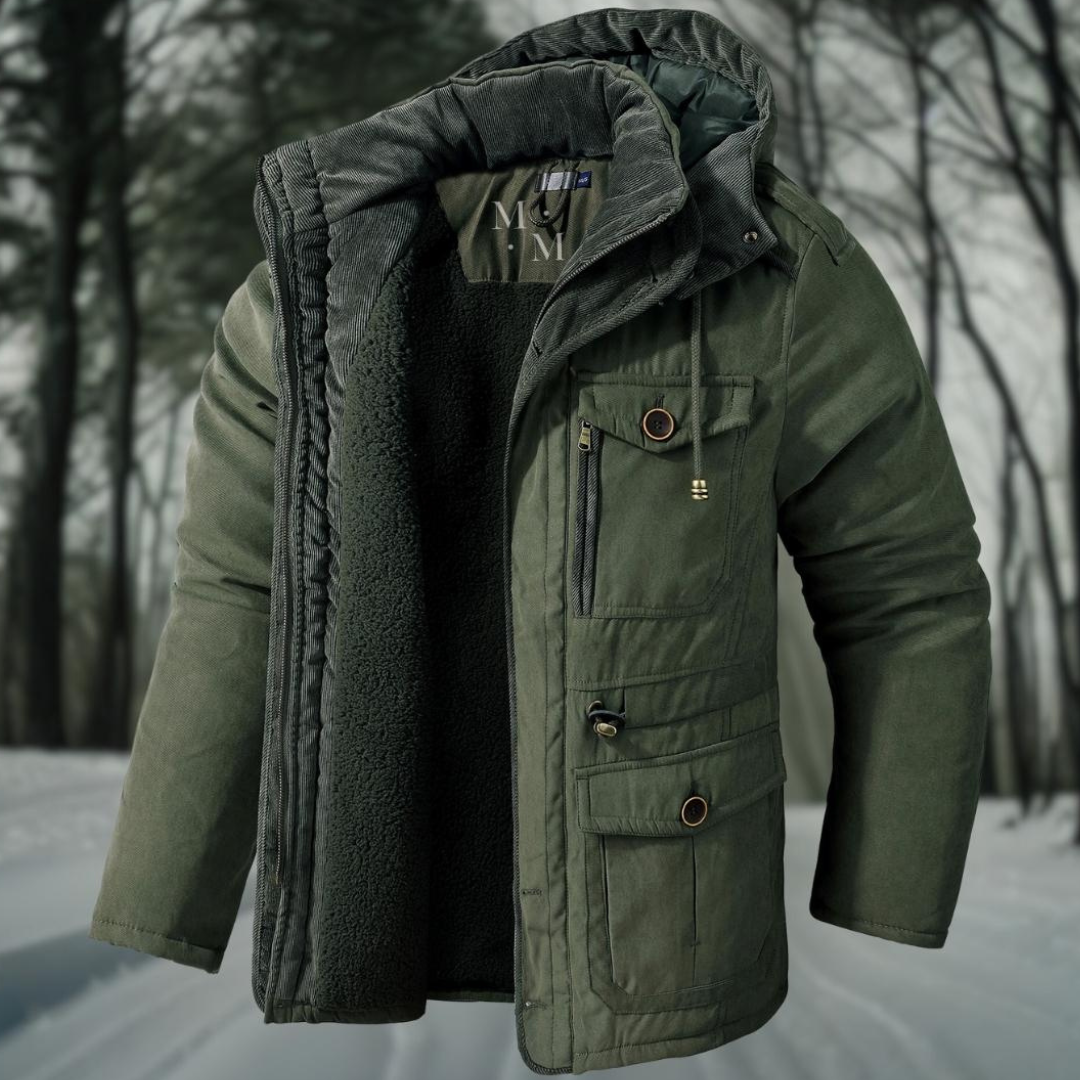 EB | Herrenparka mit Kapuze - Winterjacke Herrenparka