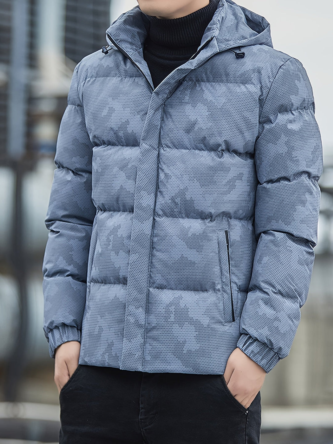 EB | Pufferjacke mit Reißverschluss und Stehkragen