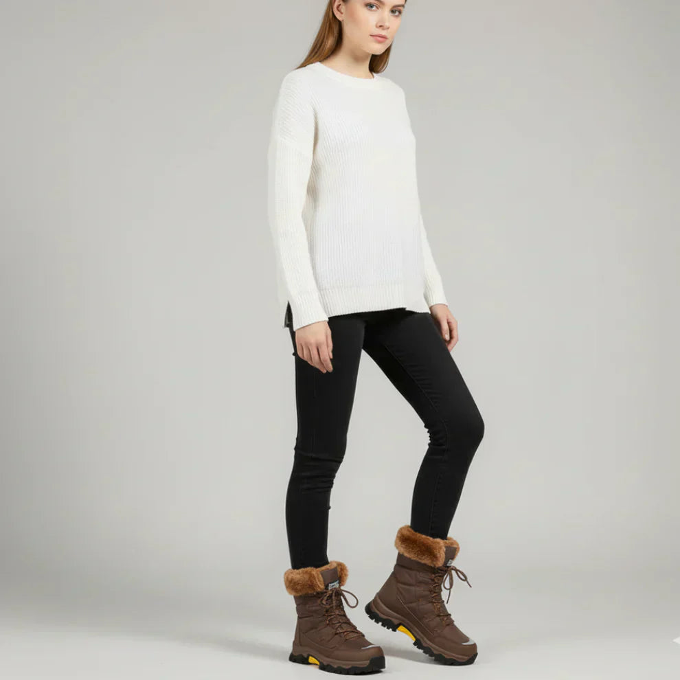Winterstiefel Für Damen Mit Fellfutter Damen EB