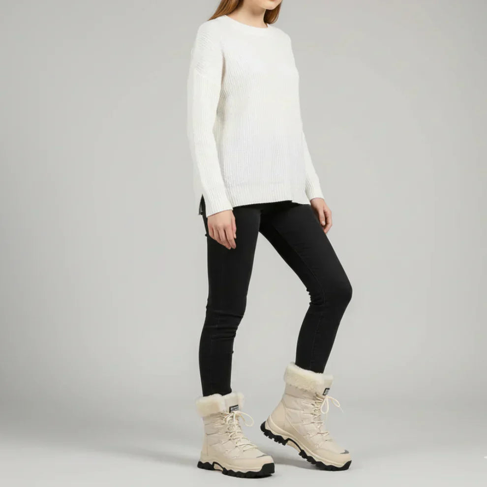 Winterstiefel Für Damen Mit Fellfutter Damen EB