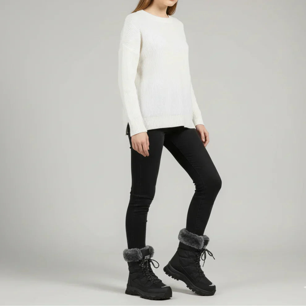 Winterstiefel Für Damen Mit Fellfutter Damen EB